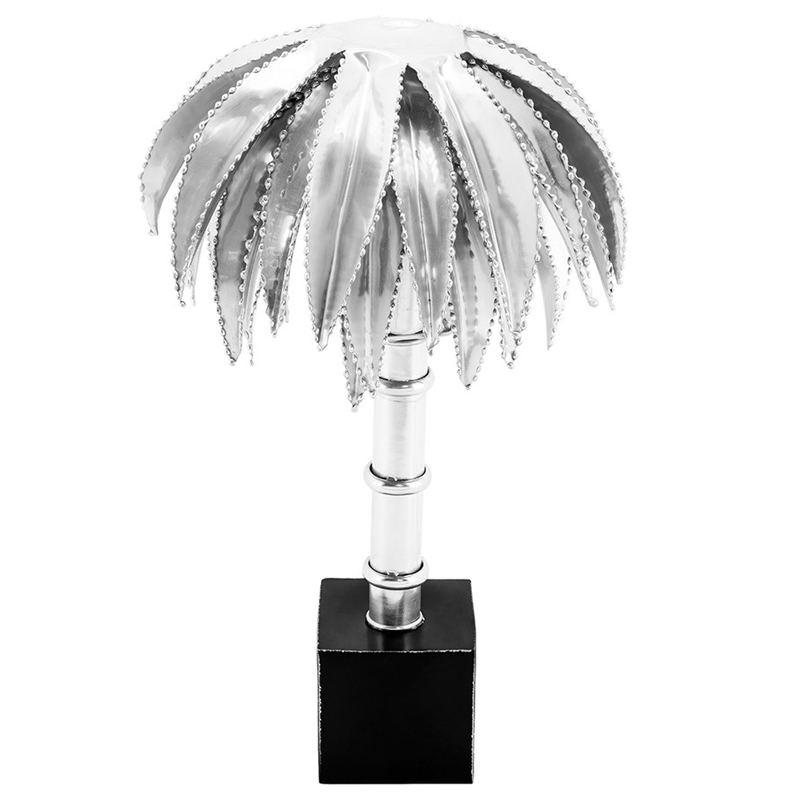 Настольная лампа TABLE LAMP PALMERY silver 30 Серебряный Черный в Перми | Loft Concept 