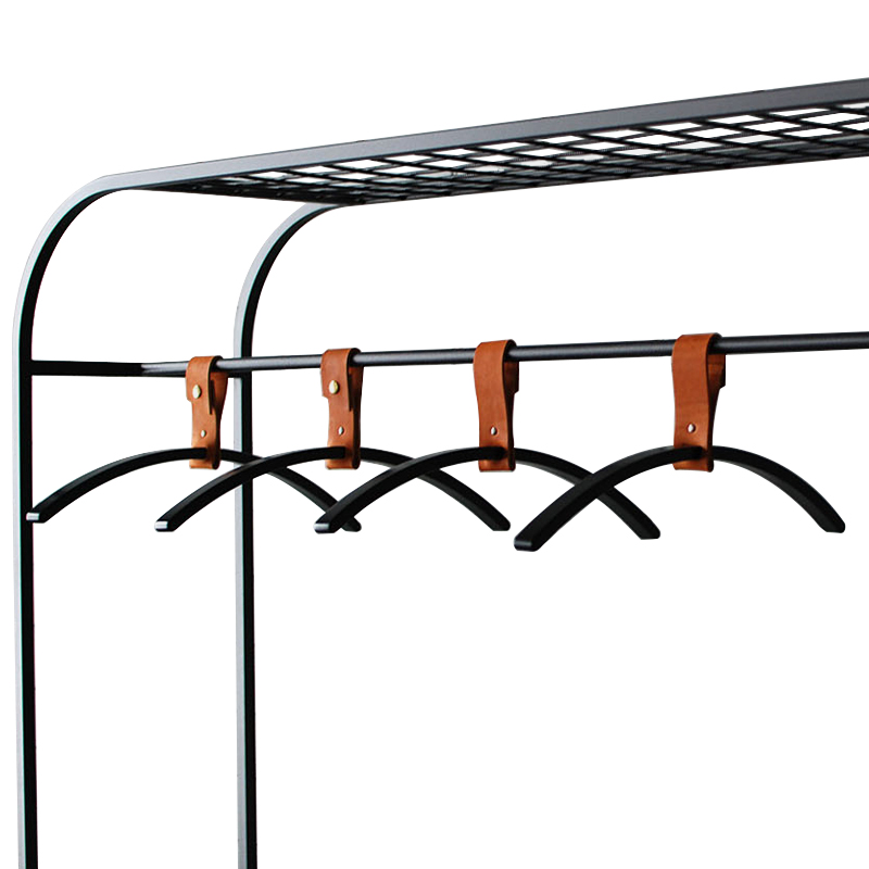 Плечики для одежды Amos Black Clothes Hanger Черный Коричневый в Перми | Loft Concept 