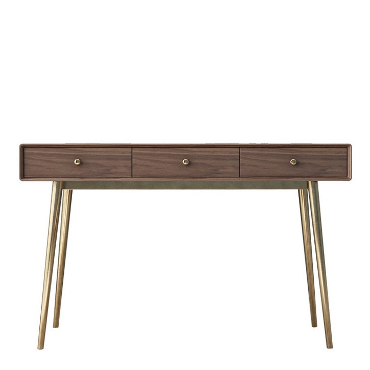 Консоль Walnut console Орех Глянцевое золото в Перми | Loft Concept 