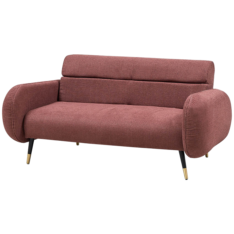 Диван Hebert Sofa Red M Красный Красный Черный Латунь в Перми | Loft Concept 