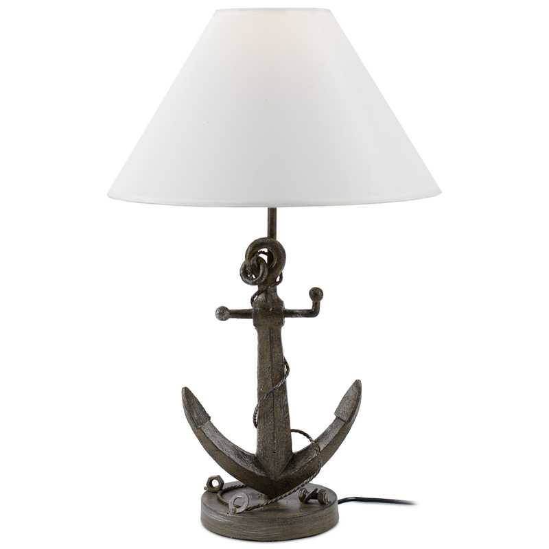 Настольная лампа Sea Anchor Table Lamp Коричневый Белый в Перми | Loft Concept 