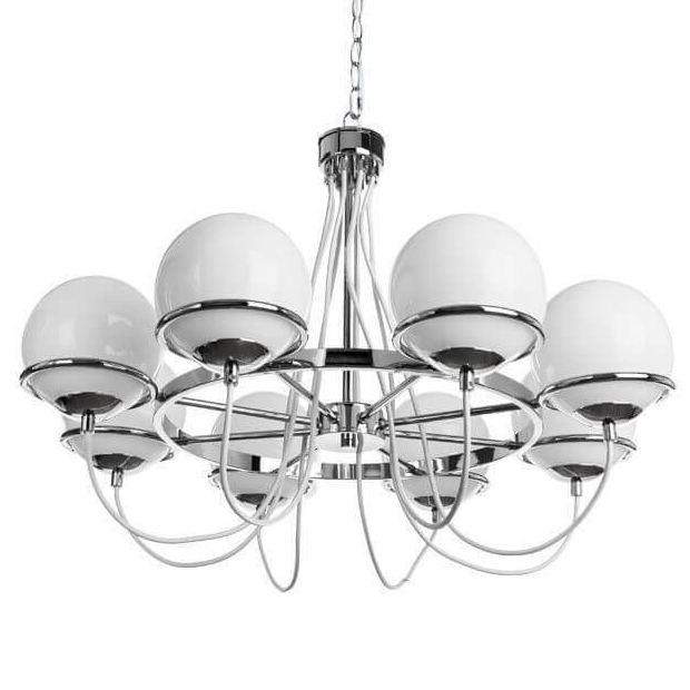 Люстра Melissa Chandelier Chromium Хром Белый в Перми | Loft Concept 