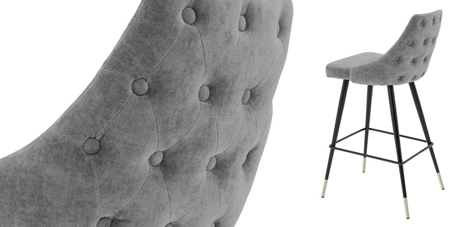 Барный стул Eichholtz Bar Stool Cedro Grey Барный стул Eichholtz Bar Stool Cedro Grey - Loft-Concept в Перми