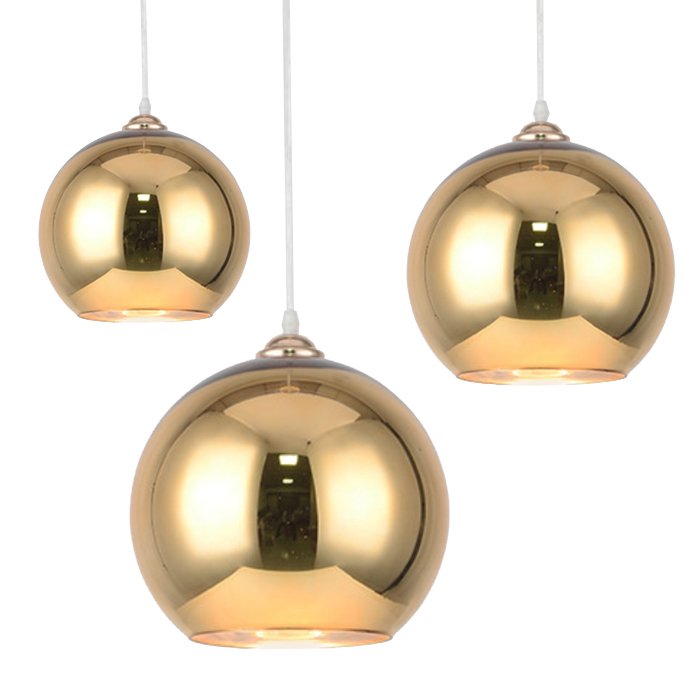 Подвесной светильник GOLD mirror shade modern pendant Золотой в Перми | Loft Concept 