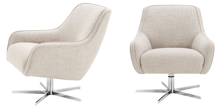 Кресло Eichholtz Swivel Chair Serena Natural Кресло Eichholtz Swivel Chair Serena Natural - Loft-Concept в Перми