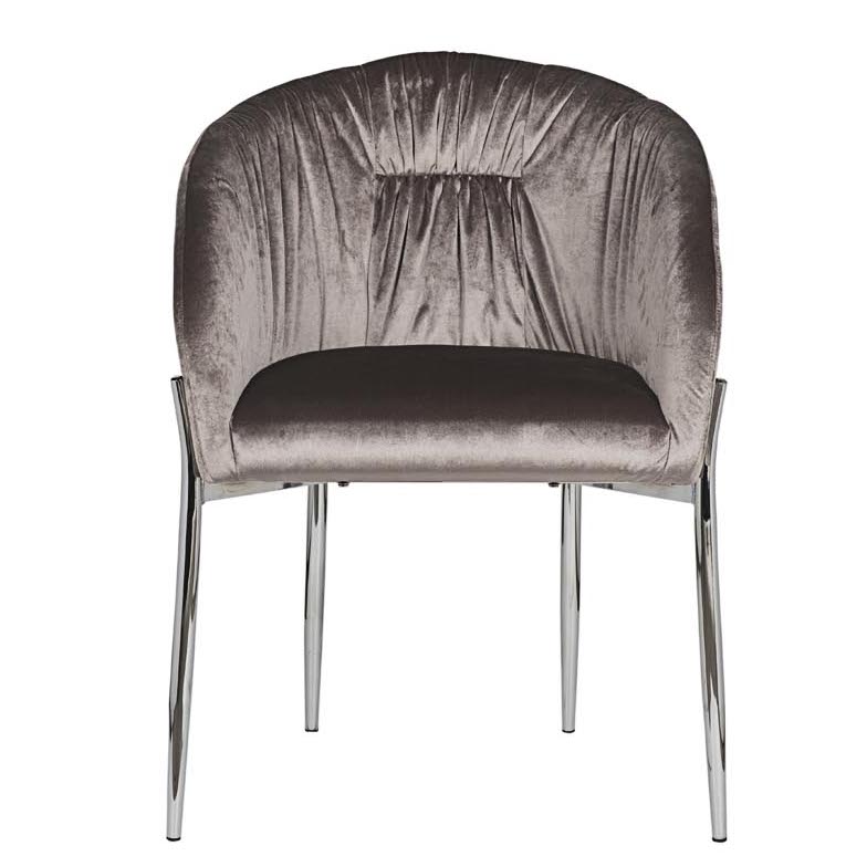 Стул Miranda Chair grey Светло-серый Нержавеющая сталь в Перми | Loft Concept 