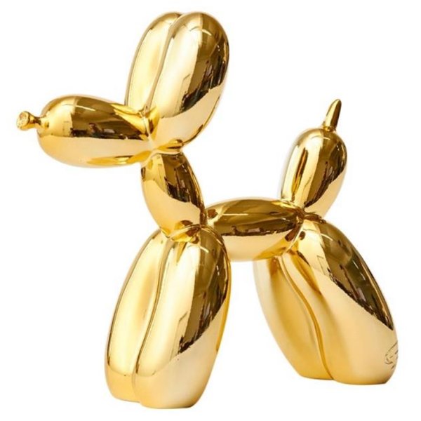 Статуэтка Jeff Koons Balloon Dog medium Gold Глянцевое золото в Перми | Loft Concept 