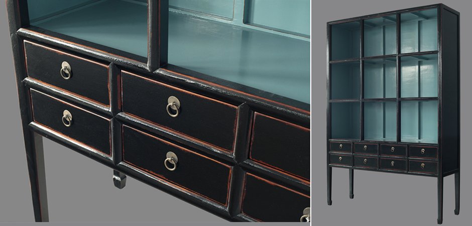 Стеллаж Сhinoise black and blue Стеллаж Сhinoise black and blue - Loft-Concept в Перми