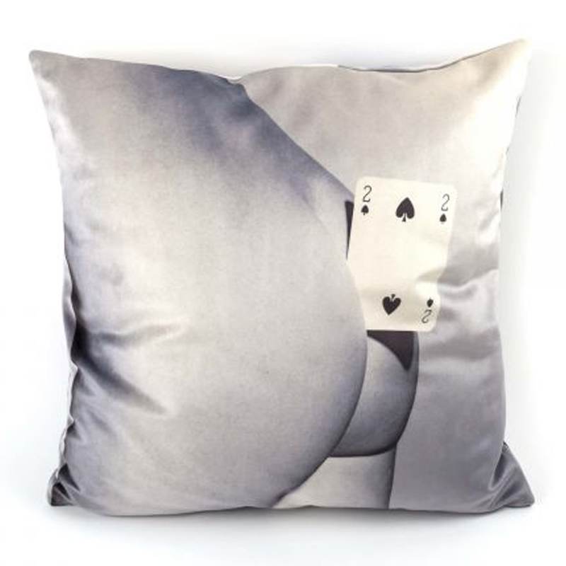 Подушка Seletti Cushion Two of spades Мульти в Перми | Loft Concept 