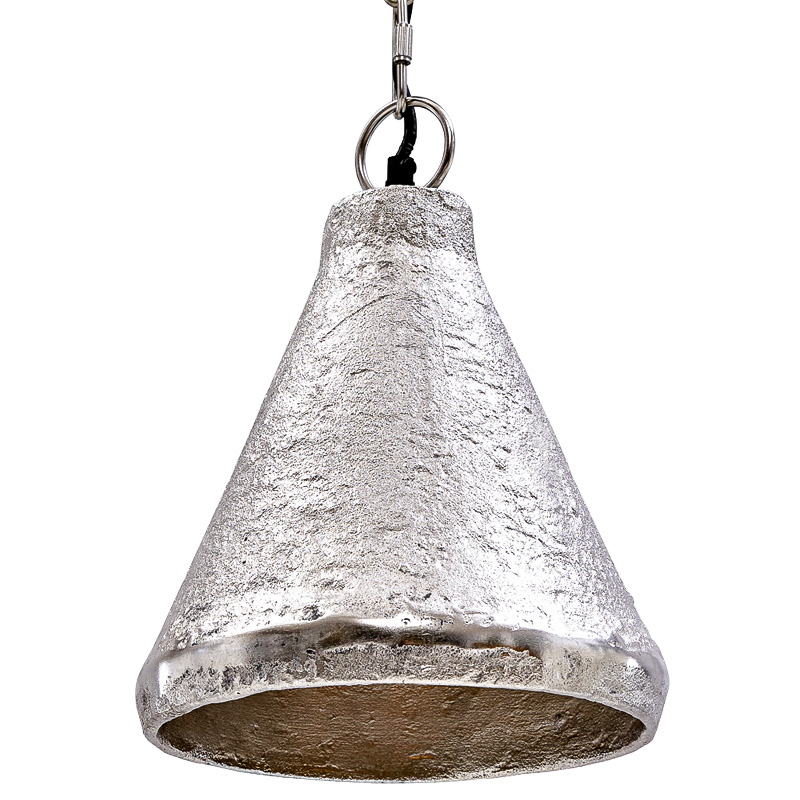 Подвесной светильник Rough Silver Pendant Серебряный в Перми | Loft Concept 