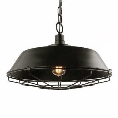 Люстра Dark Cage Pendant Черный Искусственная бурая ржавчина в Перми | Loft Concept 