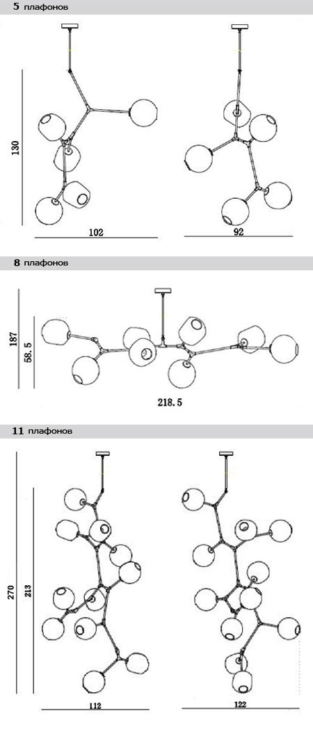 Люстра Branching Bubble Chandelier в Перми