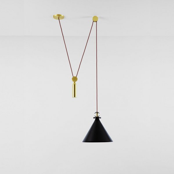 Подвесной светильник Shape up Pendant Cone Black Черный в Перми | Loft Concept 