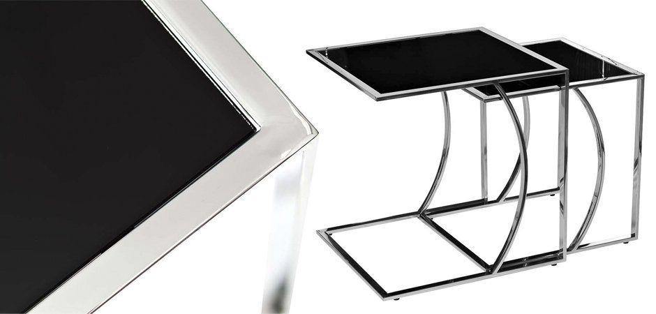 Приставной стол Metal Crescent Side Table Chromium Приставной стол Metal Crescent Side Table Chromium - Loft-Concept в Перми
