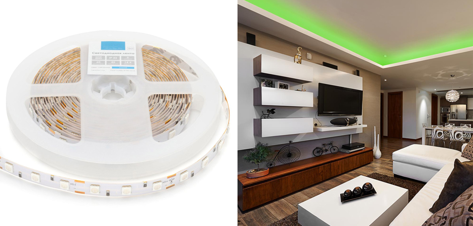 Светодиодная лента 14,4W/m 60LED/m 5050SMD зеленый Светодиодная лента 14,4W/m 60LED/m 5050SMD зеленый - Loft-Concept в Перми