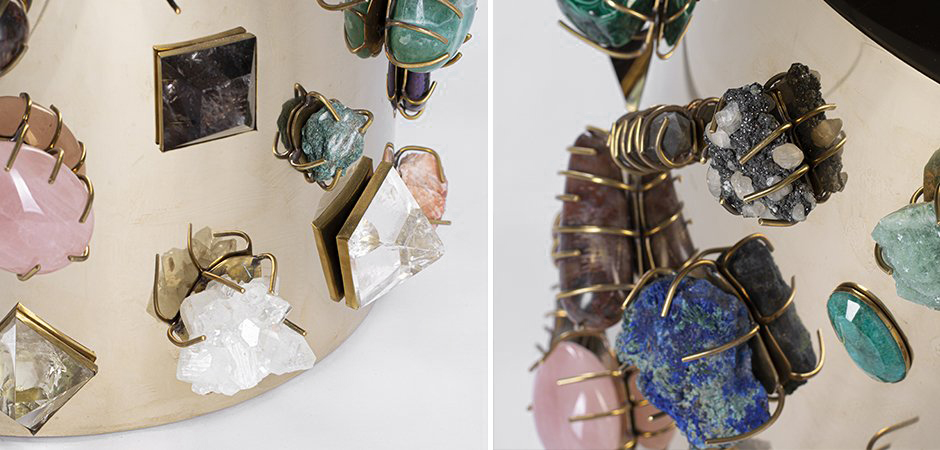 Табурет с полудрагоценными камнями Kelly Wearstler BEJEWELED STOOL Табурет с полудрагоценными камнями Kelly Wearstler BEJEWELED STOOL - Loft-Concept в Перми