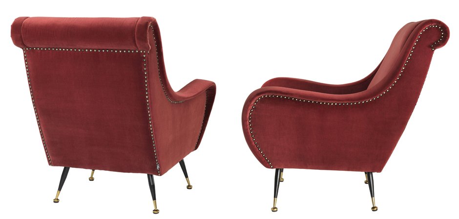 Кресло Eichholtz Chair Giardino Wine Red - фото №1