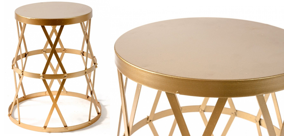 Приставной стол Metal Round Drum Приставной стол Metal Round Drum - Loft-Concept в Перми