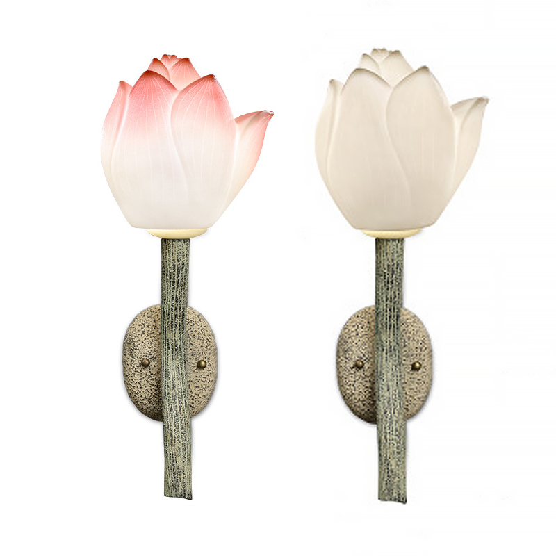 Бра Lotus Flower Sconce Розовый пастельный Белый Античный зеленый в Перми | Loft Concept 