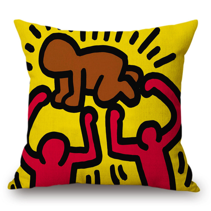 Подушка Keith Haring 5 Мульти в Перми | Loft Concept 