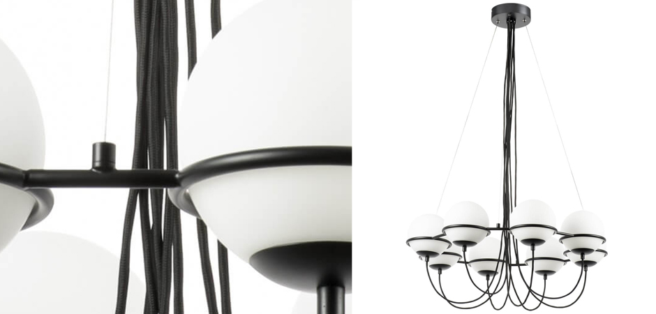 Люстра Melissa Chandelier Black 8 Люстра Melissa Chandelier Black 8 - Loft-Concept в Перми