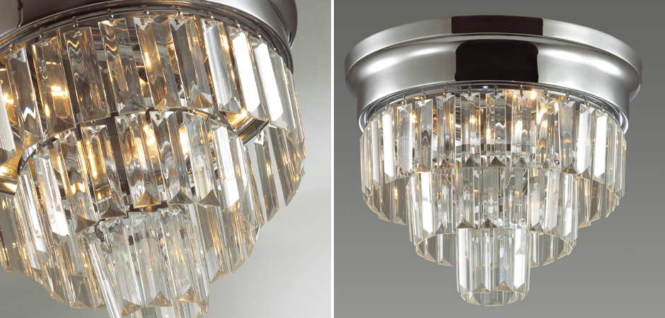 Хрустальная потолочная люстра Crystal Fountain Хром Хрустальная потолочная люстра Crystal Fountain Хром - Loft-Concept в Перми