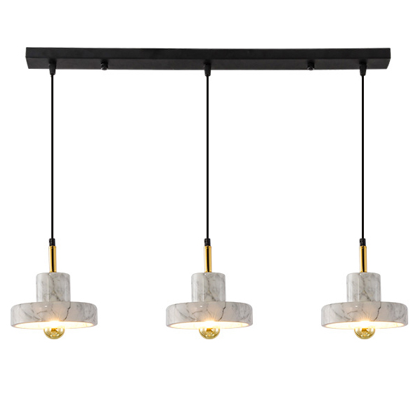 Люстра Tom Dixon Stone Pendant White 3 Белый Золотой в Перми | Loft Concept 