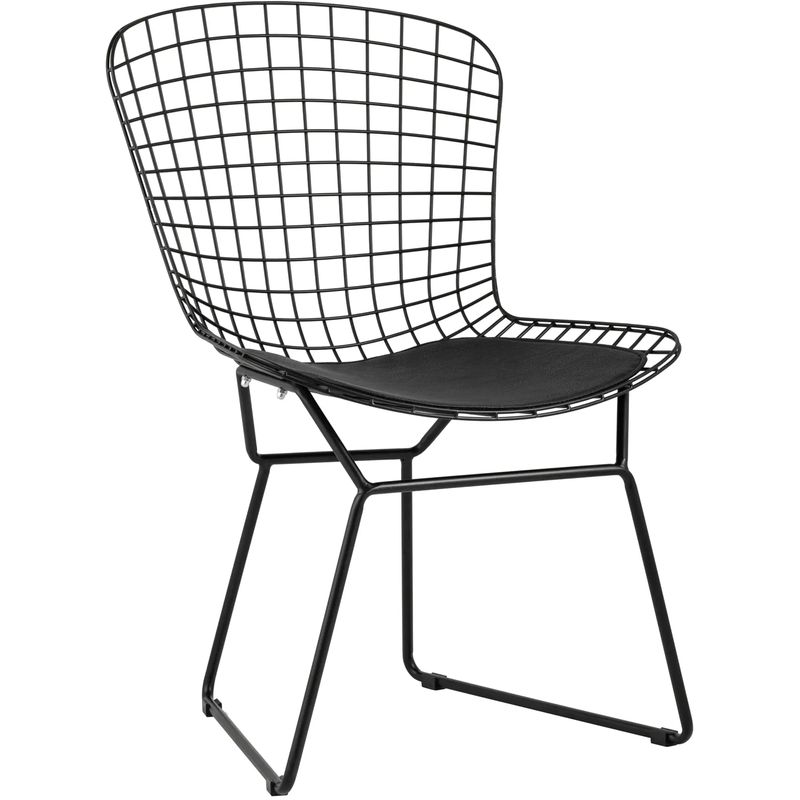 Стул Bertoia Chair Черный Матовый Металл Черный в Перми | Loft Concept 