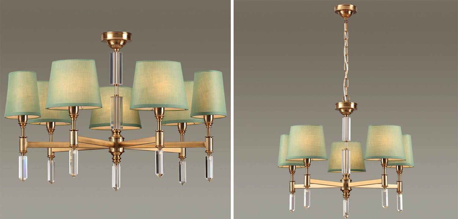 Люстра Ramona Green Chandelier - фото