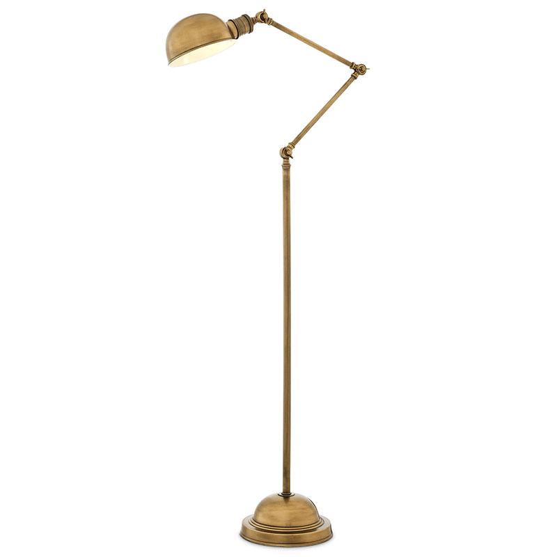 Торшер Eichholtz Floor Lamp Soho Brass Винтажная латунь Латунь в Перми | Loft Concept 