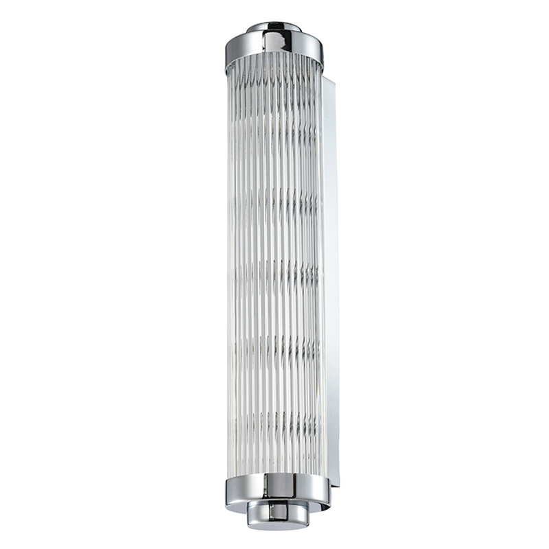 Бра Buck Glass TUBE Wall Lamp Nickel Никель Прозрачный (Transparent) в Перми | Loft Concept 