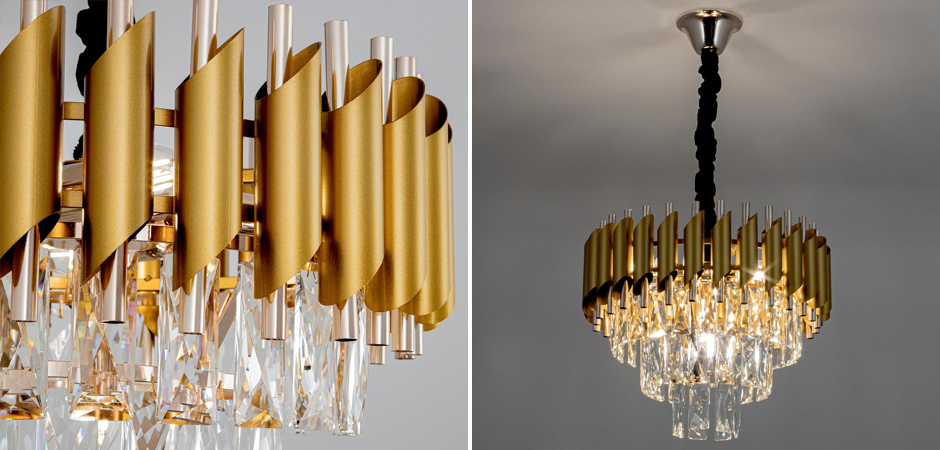 Многоярусная люстра Empire Crystal Gold&Silver Многоярусная люстра Empire Crystal Gold&Silver - Loft-Concept в Перми