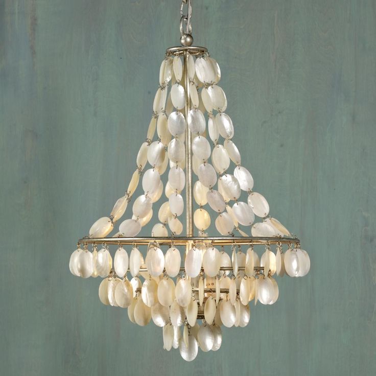 Подвесной светильник SHELL Classic Chandelier Белый Серебряный в Перми | Loft Concept 