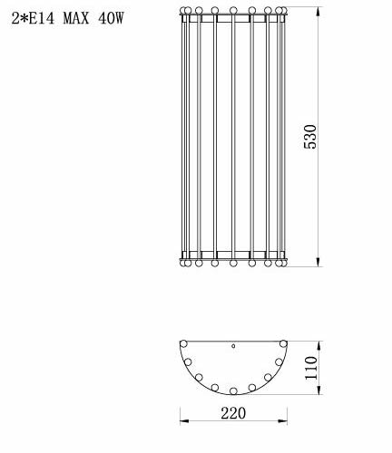 Бра Lantern Tiziano Chromium Sconces в Перми