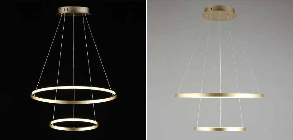 Люстра Ring Horizontal Double Gold Люстра Ring Horizontal Double Gold - Loft-Concept в Перми