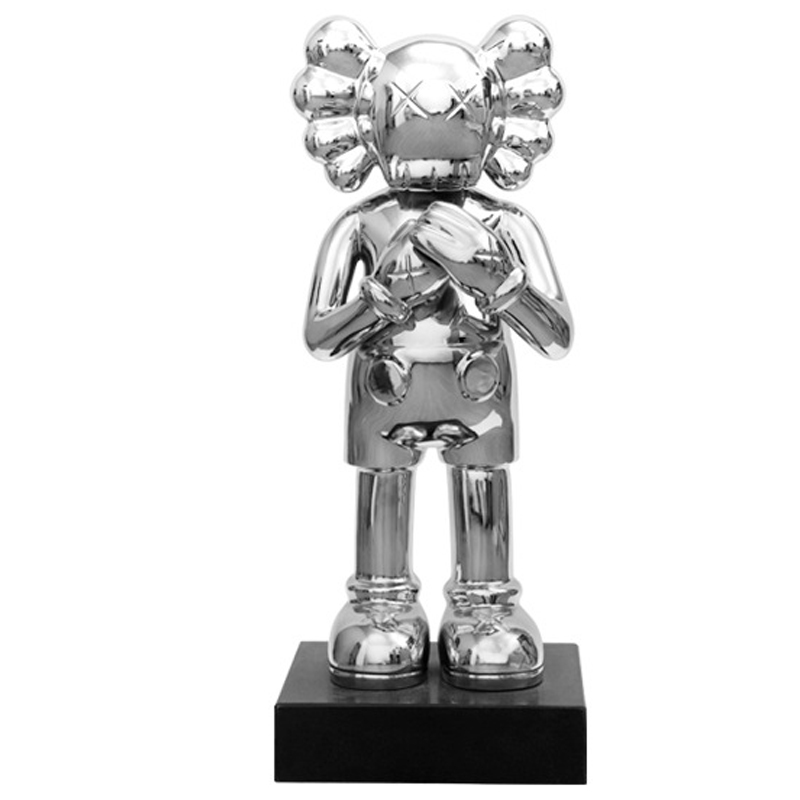 Статуэтка KAWS Silver on stand Серебряный в Перми | Loft Concept 