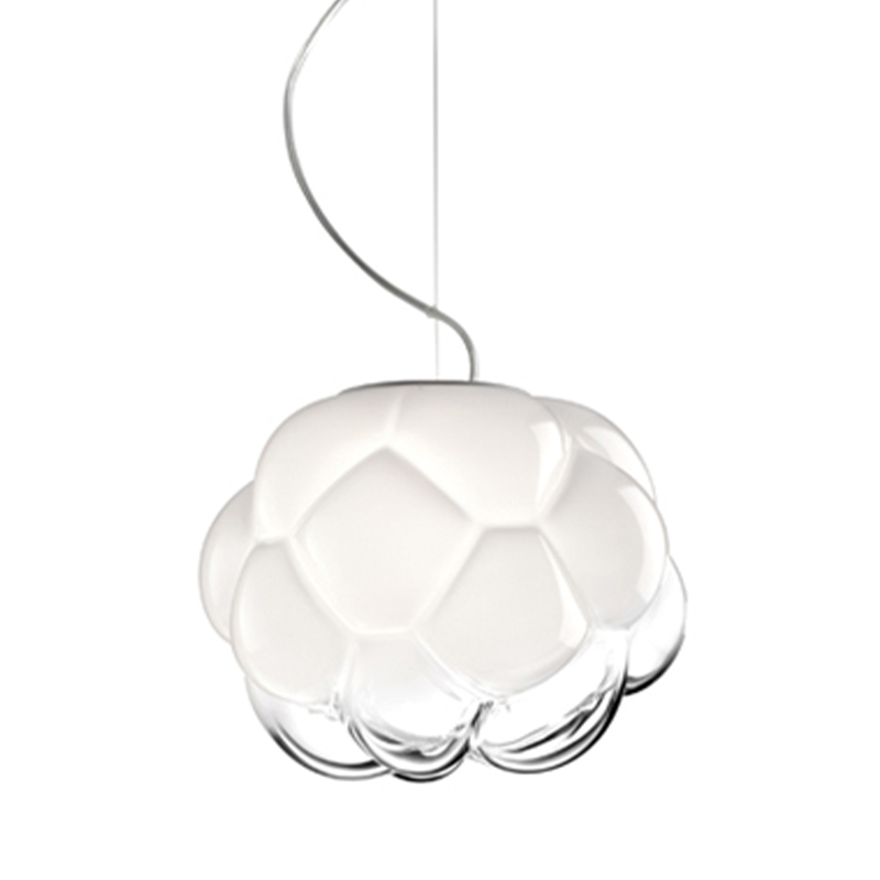 Подвесной светильник Fabbian Cloudy Hanging Lamp Белый Прозрачное Стекло в Перми | Loft Concept 