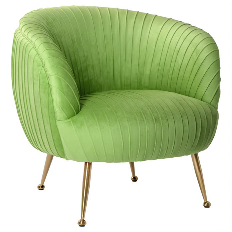 Кресло SOUFFLE CHAIR green матовое золото Зеленый в Перми | Loft Concept 