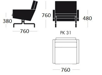 Кресло PK31 1 seat в Перми