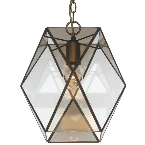 Подвесной светильник Rombius Pendant I brandy glass Темная бронза винтаж в Перми | Loft Concept 