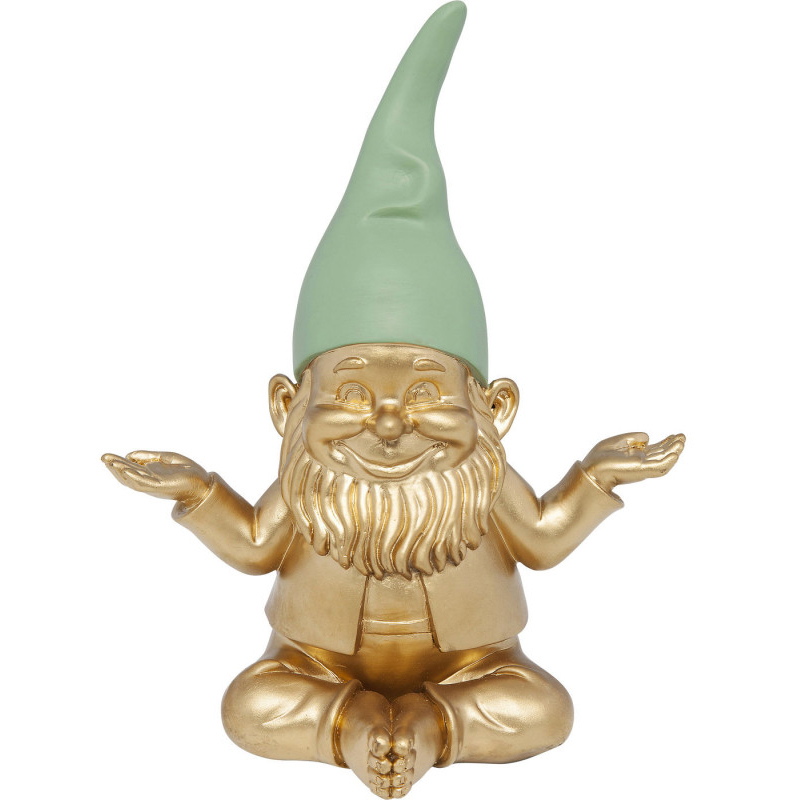 Статуэтка Golden Meditating Gnome Золотой в Перми | Loft Concept 