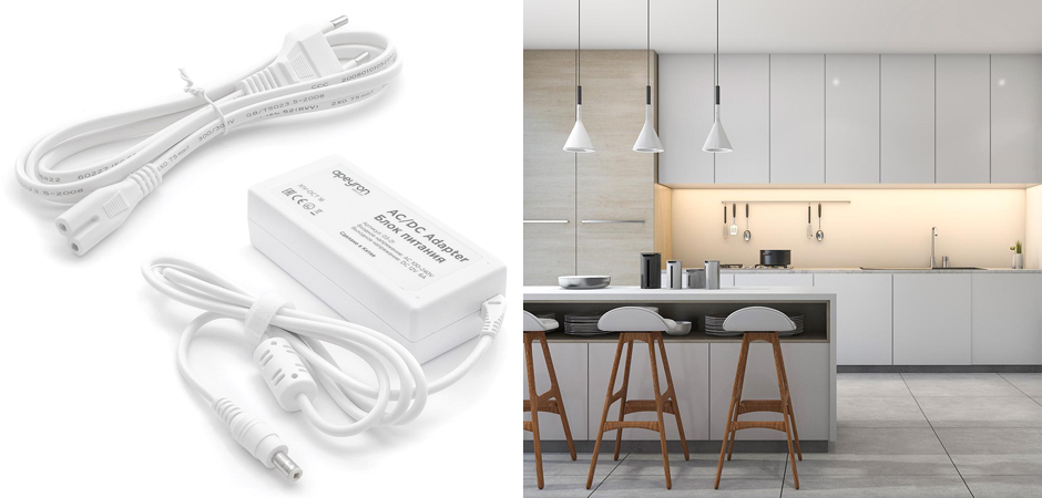 Комплект светодиодной ленты 14,4W/m 60LED/m 5050SMD теплый белый Комплект светодиодной ленты 14,4W/m 60LED/m 5050SMD теплый белый - Loft-Concept в Перми