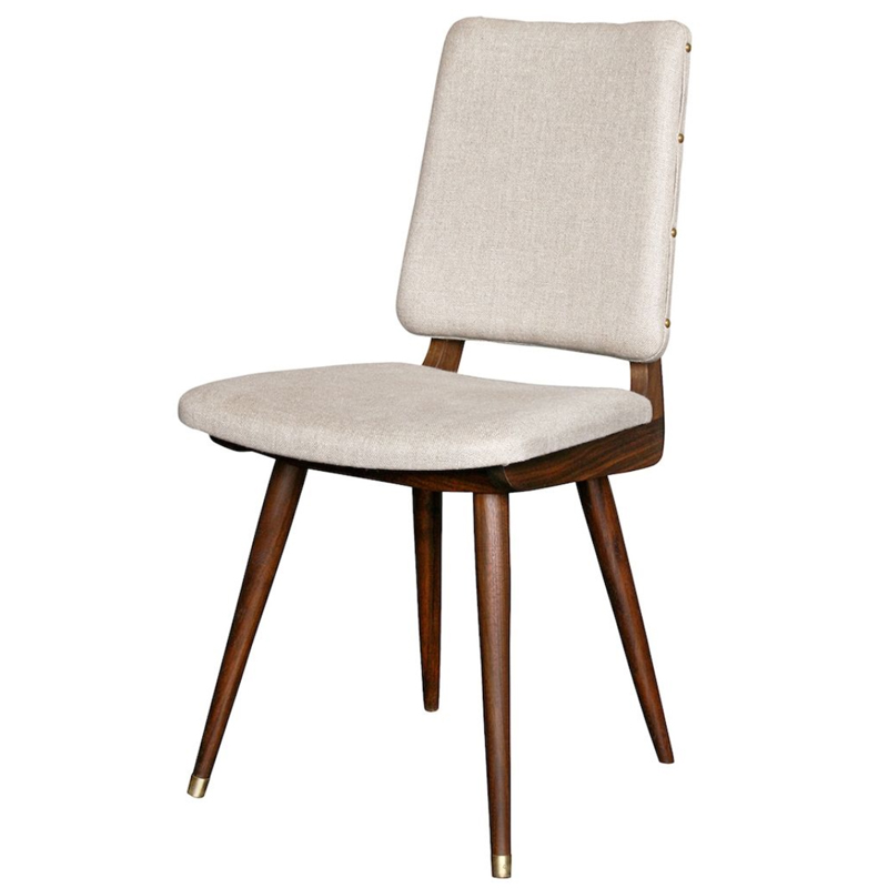 Стул Camille Dining Chair ivory ( слоновая кость ) Коричневый в Перми | Loft Concept 