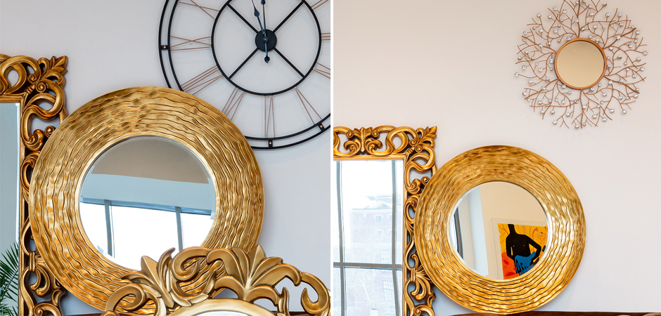 Зеркало Golden Waves Mirror Зеркало Golden Waves Mirror - Loft-Concept в Перми