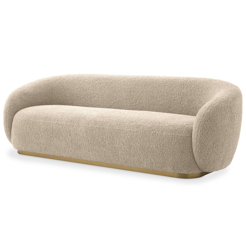 Диван Eichholtz Sofa Brice Sand Песочный Латунь в Перми | Loft Concept 