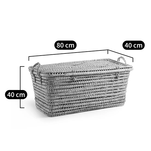 Сундук из плетеных листьев пальмы Eira Wicker Chest в Перми