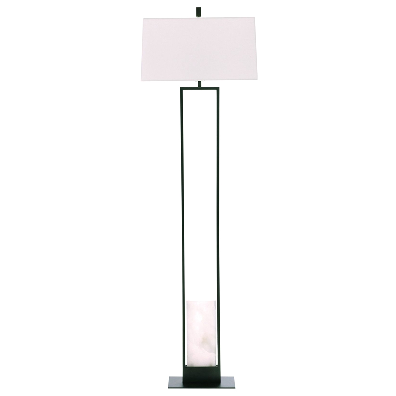 Торшер Arteriors MARKHAM FLOOR LAMP Бронза Белый Черный в Перми | Loft Concept 