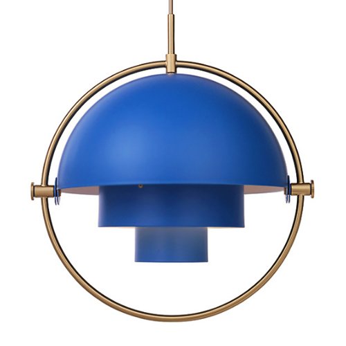 Люстра Louis Weisdorff Multi-lite Pendant Blue Латунь Синий в Перми | Loft Concept 