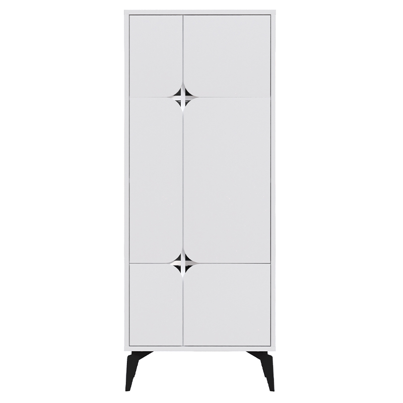 Комод белый с 4-мя дверцами на металлических ножках SPARK MULTIPURPOSE CABINET WHITE Белый в Перми | Loft Concept 