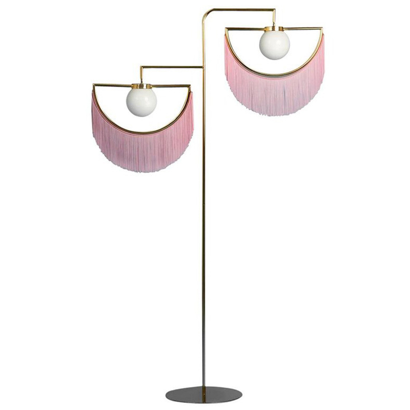 Торшер Inodesign Houtique Masquespacio  Floor lamp Two Золотой Розовый в Перми | Loft Concept 